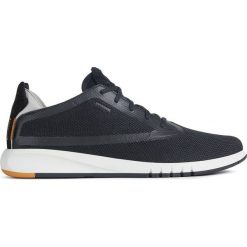 Geox - Buty. Czarne sneakersy męskie Geox, z okrągłym noskiem, bez zapięcia. Za 589,90 zł.