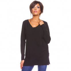 Sweter "Salsa" w kolorze czarnym. Czarne swetry klasyczne damskie marki So Cachemire, s, z kaszmiru. W wyprzedaży za 173,95 zł.