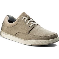 Półbuty CLARKS - Step Isle Lace 261327717 Sand Canvas. Pomarańczowe półbuty męskie Clarks, na co dzień, bez wzorów, z tworzywa sztucznego, klasyczne, bez zapięcia. W wyprzedaży za 179,00 zł.