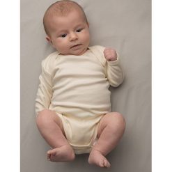 Body motylkowe z długim rękawem 56. Body niemowlęce NANAF ORGANIC, bez wzorów, z długim rękawem. Za 35,99 zł.