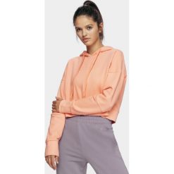 Bluza damska. Bluzy damskie m, bez wzorów, z bawełny, z krótkim rękawem, krótkie, z kapturem. Za 129,99 zł.
