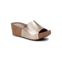LASOCKI 2186-01. Żółte klapki damskie Lasocki, ze skóry. Za 119,99 zł.