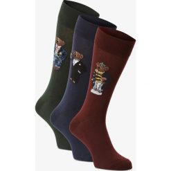 Polo Ralph Lauren - Skarpety męskie pakowane po 3 szt., zielony. Zielone skarpetki męskie Polo Ralph Lauren, bez wzorów. Za 199,95 zł.