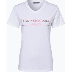 Calvin Klein Jeans - T-shirt damski, czarny. Czarne t-shirty damskie Calvin Klein Jeans, s, z nadrukiem, z jeansu. Za 139,95 zł.