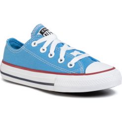 Trampki CONVERSE - Ctas Ox 666819C Coast/Garnet/White. Niebieskie trampki dziewczęce Converse, bez wzorów, z gumy, na sznurówki. Za 199,00 zł.