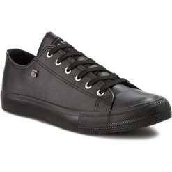 Trampki BIG STAR - V174345 Black. Czarne półbuty męskie BIG STAR, bez wzorów, z gumy, eleganckie, bez zapięcia. Za 109,00 zł.