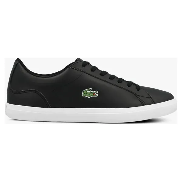 Lacoste Lerond Bl 1 Cma buty męskie, czarny, rozmiar 44. Czarne buty sportowe męskie Lacoste, ze skóry, bez zapięcia, tenisowe. W wyprzedaży za 254,99 zł.