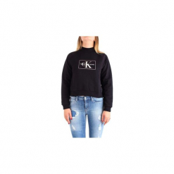 Bluzy Calvin Klein Jeans J20J208561. Czarne bluzy damskie Calvin Klein Jeans, l, z jeansu. Za 433,74 zł.