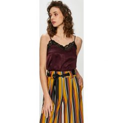 Tally Weijl - Top. Brązowe bluzki damskie marki TALLY WEIJL, l, z koronki, casualowe, bez rękawów. W wyprzedaży za 39,90 zł.