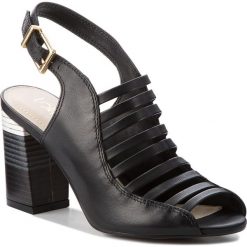Sandały LORETTA VITALE - 8212 Black. Czarne klapki damskie marki Loretta Vitale, bez wzorów, ze skóry, bez obcasa, na obcasie. W wyprzedaży za 229,00 zł.