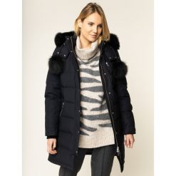 Parka Moose Knuckles Paddock Wood M39LP228. Niebieskie kurtki damskie Moose Knuckles, m, bez wzorów, z bawełny, bez kaptura. W wyprzedaży za 2079,00 zł.
