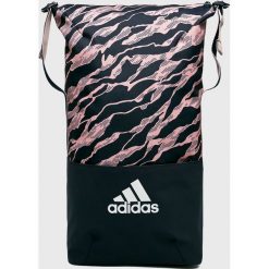 Adidas Performance - Plecak. Czarne plecaki damskie marki adidas Performance, w paski, z materiału. W wyprzedaży za 129,90 zł.