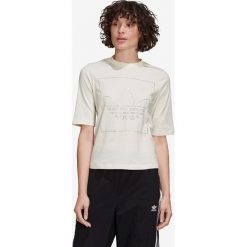 Adidas Originals Koszulka Biały. Białe koszulki damskie adidas Originals, s, z aplikacjami, z bawełny, bez kołnierzyka. Za 145,95 zł.