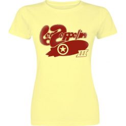 Led Zeppelin LZ III Bubble Logo Koszulka damska żółty. Żółte koszulki damskie marki Led Zeppelin, l, bez wzorów, bez kołnierzyka. Za 74,90 zł.