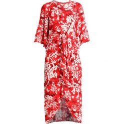 Długie sukienki: Topshop ORIENTAL FERN KNOT MIDI Długa sukienka red