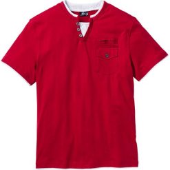 T-shirt bonprix ciemnoczerwony. Czerwone koszulki męskie bonprix, s, bez wzorów, bez kołnierzyka, bez rękawów. Za 44,99 zł.