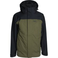 Jack Wolfskin ECHO BAY MEN Kurtka przeciwdeszczowa burnt olive. Zielone kurtki sportowe męskie marki Jack Wolfskin, xl, bez wzorów, z poliesteru, bez kaptura, outdoorowe. W wyprzedaży za 582,45 zł.