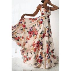 Sukienka ABIGAIL. Sukienki damskie IVET, xl, bez wzorów, z elastanu, eleganckie, bez kołnierzyka, z długim rękawem, długie, maxi. W wyprzedaży za 79,00 zł.