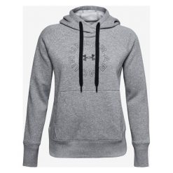 Under Armour Rival Fleece Metallic Bluza Szary. Szare bluzy damskie Under Armour, l, bez wzorów, z bawełny, bez rękawów, bez kaptura. Za 240,95 zł.