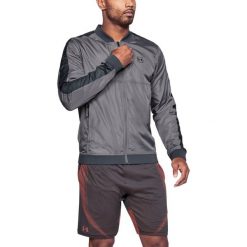 Kurtki sportowe męskie: Under Armour Kurtka męska Sportstyle Wind Bomber Jacket szara r. XL (1310588-040)