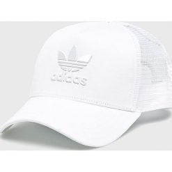 Adidas Originals - Czapka. Białe czapki damskie adidas Originals, bez wzorów, z bawełny. Za 79,90 zł.