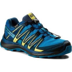 Buty SALOMON - Xa Lite Gtx GORE-TEX 400713 28 W0 Indigo Bunting/Snorkel Blue/Sulphur Spring. Niebieskie buty sportowe męskie marki Salomon, ze skóry ekologicznej, na sznurówki, do biegania, gore-tex. W wyprzedaży za 459,00 zł.