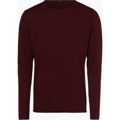 Selected - Sweter męski z dodatkiem jedwabiu – Dome, brązowy. Pomarańczowe swetry męskie marki Selected, m, bez wzorów, bez kołnierzyka, bez kaptura. Za 179,95 zł.