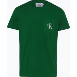 Calvin Klein Jeans - T-shirt męski, zielony. Zielone t-shirty męskie Calvin Klein Jeans, m, z nadrukiem, z jeansu, eleganckie, bez kołnierzyka. Za 89,95 zł.