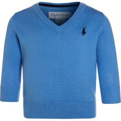 Polo Ralph Lauren BABY Sweter florida blue. Niebieskie swetry chłopięce marki Polo Ralph Lauren, z bawełny, polo. Za 249,00 zł.