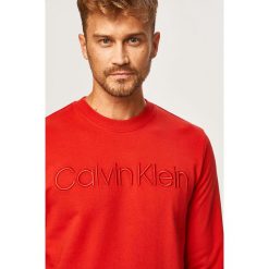 Calvin Klein - Bluza. Szare bluzy męskie Calvin Klein, s, z aplikacjami, z bawełny, z okrągłym kołnierzem, bez rękawów, bez kaptura. Za 399,90 zł.
