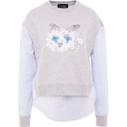 Bluzy damskie: KARL LAGERFELD MIX CHOUPETTE Bluza grey melange