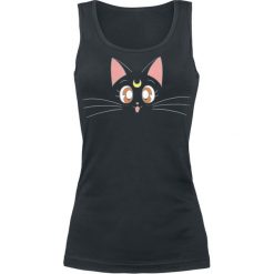Topy damskie: Sailor Moon Luna Top damski czarny