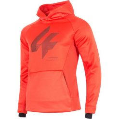 Bluza męska BLM221 - czerwony. Czerwone bluzy męskie 4f, m, bez wzorów, z dzianiny, z kapturem, bez rękawów, z kapturem. W wyprzedaży za 79,99 zł.