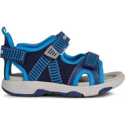 Geox - Sandały dziecięce. Niebieskie sandały chłopięce Geox, z gumy, z okrągłym noskiem, bez zapięcia. Za 219,90 zł.