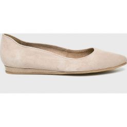 Tamaris - Baleriny. Szare baleriny damskie marki Tamaris, ze skóry. Za 219,90 zł.