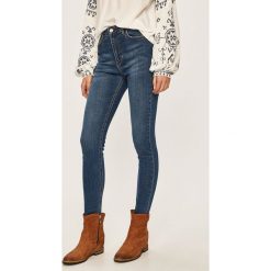 Answear - Jeansy. Niebieskie jeansy damskie ANSWEAR, s. W wyprzedaży za 89,90 zł.