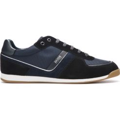 BOSS Glaze Tenisówki Niebieski. Niebieskie trampki męskie Boss, ze skóry. Za 671,95 zł.