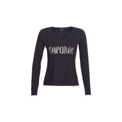 T-shirty z długim rękawem Kaporal TLEV. Czarne t-shirty damskie Kaporal, xs, bez wzorów, bez kołnierzyka. Za 119,20 zł.