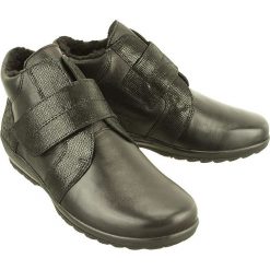 COMFORTABEL 990844-1 schwarz, botki damskie. Botki damskie Comfortabel, z wełny, bez obcasa, bez zapięcia. Za 409,90 zł.