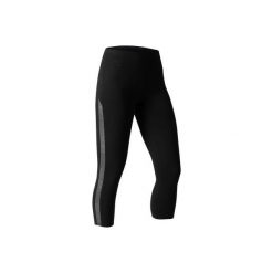 Legginsy slim 7/8 Gym & Pilates 520 damskie. Czarne legginsy marki DOMYOS, xs, z elastanu. W wyprzedaży za 34,99 zł.