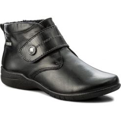 Botki JOSEF SEIBEL - Fabienne 55 92494 VL905 100 Schwarz. Czarne buty zimowe damskie marki Josef Seibel, ze skóry. W wyprzedaży za 259,00 zł.