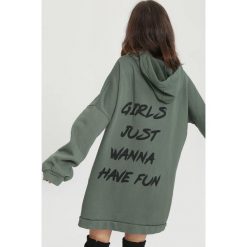 Ciemnozielona Bluza Have Fun. Zielone bluzy z kapturem damskie other, l. Za 119,99 zł.