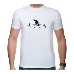 Koszulka T-SHIRT EKG Biker white. Białe t-shirty męskie studioixi, m, z nadrukiem, bez kołnierzyka. Za 75,00 zł.