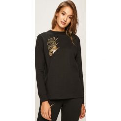 Nike Sportswear - Longsleeve. Brązowe topy damskie Nike Sportswear, s, z nadrukiem, z bawełny, z okrągłym kołnierzem. W wyprzedaży za 139,90 zł.