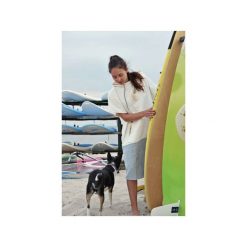 Bawełniane ponczo surf PALOMA. Brązowe płaszcze damskie Vada, m, z haftami, z bawełny. Za 299,00 zł.