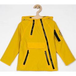 Blukids - Kurtka dziecięca 98-134 cm. Żółte kurtki chłopięce Blukids, bez wzorów, z poliesteru, krótkie, z kapturem. W wyprzedaży za 89,90 zł.