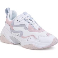 Sneakersy TAMARIS - 1-23738-24 Pastel Comb 981. Białe półbuty damskie Tamaris, z zamszu. Za 329,00 zł.