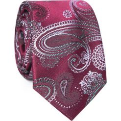 Krawat z mikrofibry KWAR002053. Czerwone krawaty męskie Giacomo Conti, bez wzorów, z mikrofibry, eleganckie. Za 69,00 zł.