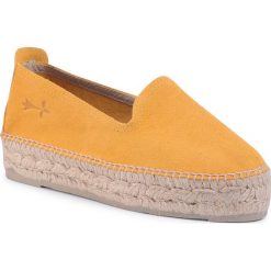 Espadryle MANEBI - Slippers D M 2.4 D0 Banana. Żółte espadryle damskie Manebi, bez wzorów, ze skóry, bez obcasa, na płaskiej podeszwie. W wyprzedaży za 329,00 zł.