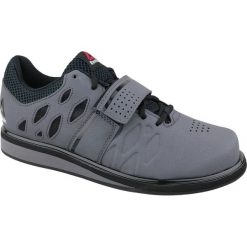 Szare Buty treningowe Reebok Lifter Pr M BD2631. Szare buty sportowe męskie Reebok, z materiału, na sznurówki, na fitness i siłownię. W wyprzedaży za 319,00 zł.
